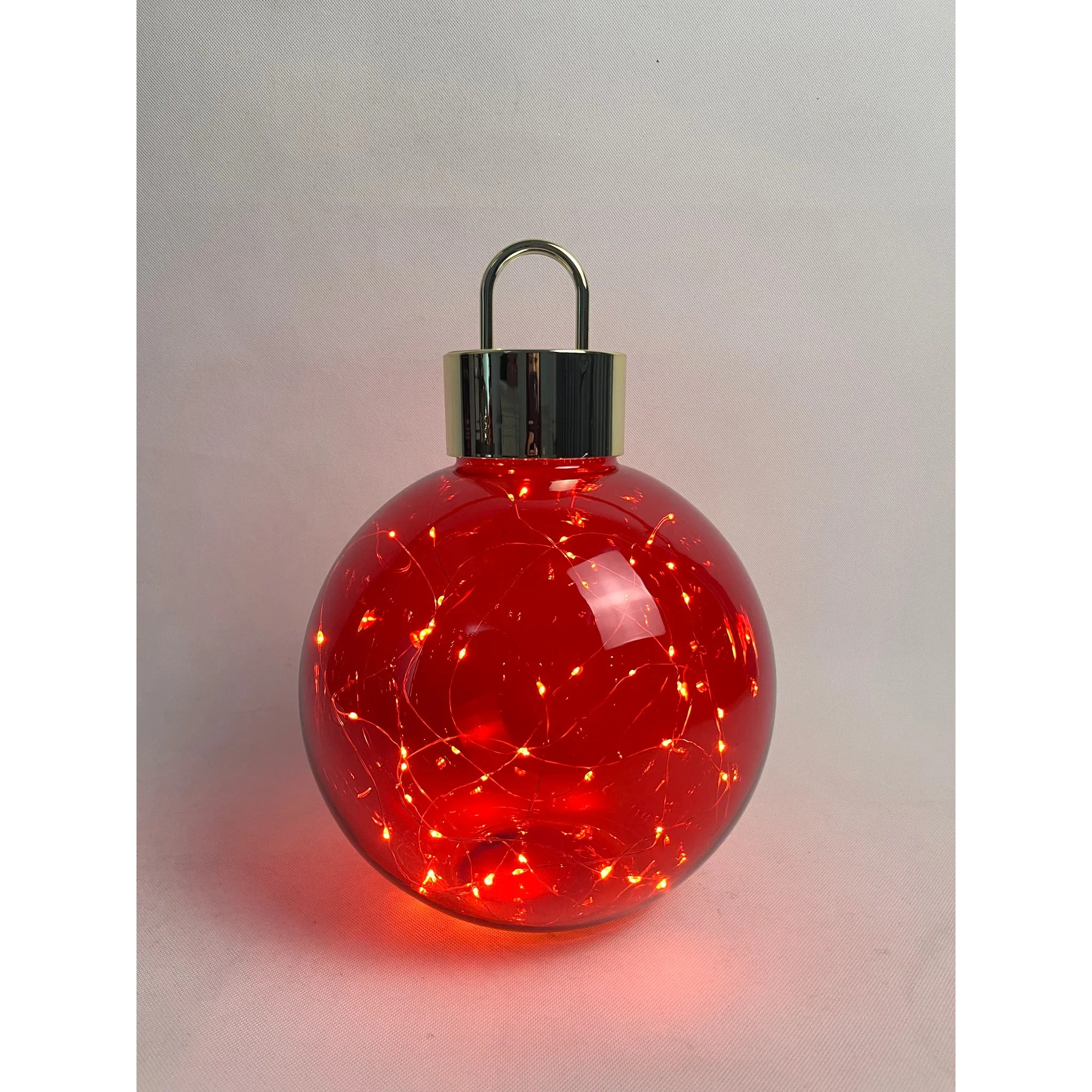 Straight Red Ball Ornament, 10" (250mm)