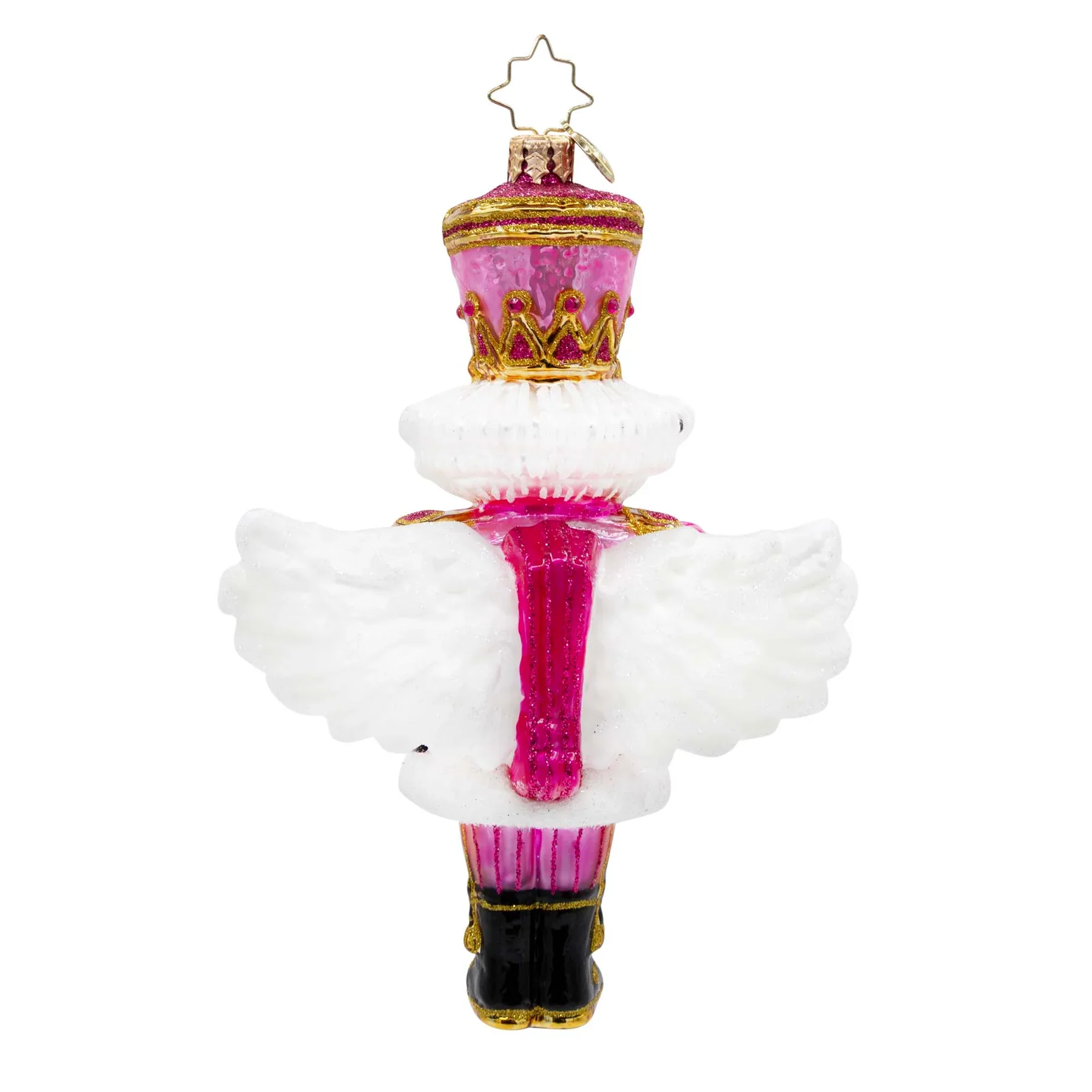 Sweetheart Nutcracker Glass Ornament, 6.5" - Image 5
