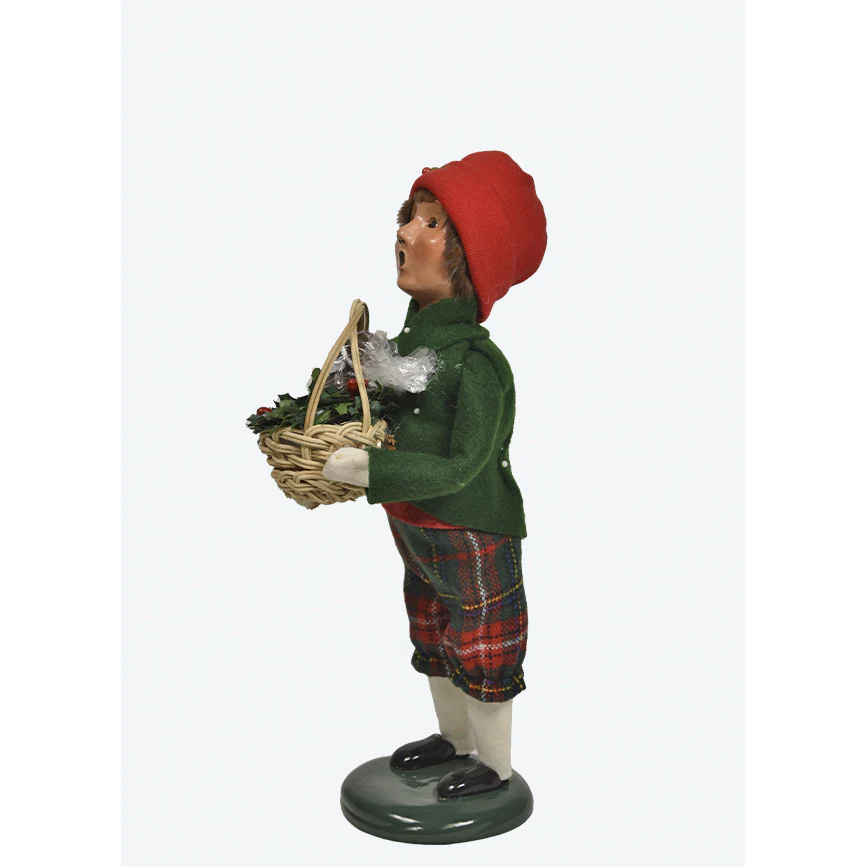 Sweets Family Boy Caroler Figurine, 10" - Image 3