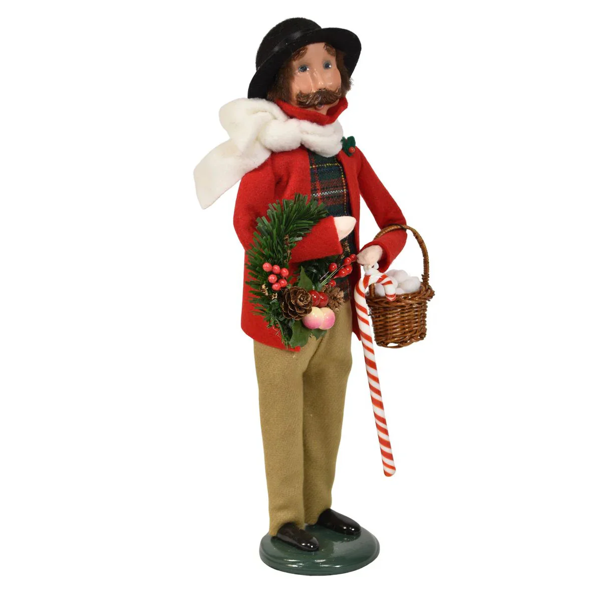 Sweets Family Man Caroler Figurine, 13" - Image 6