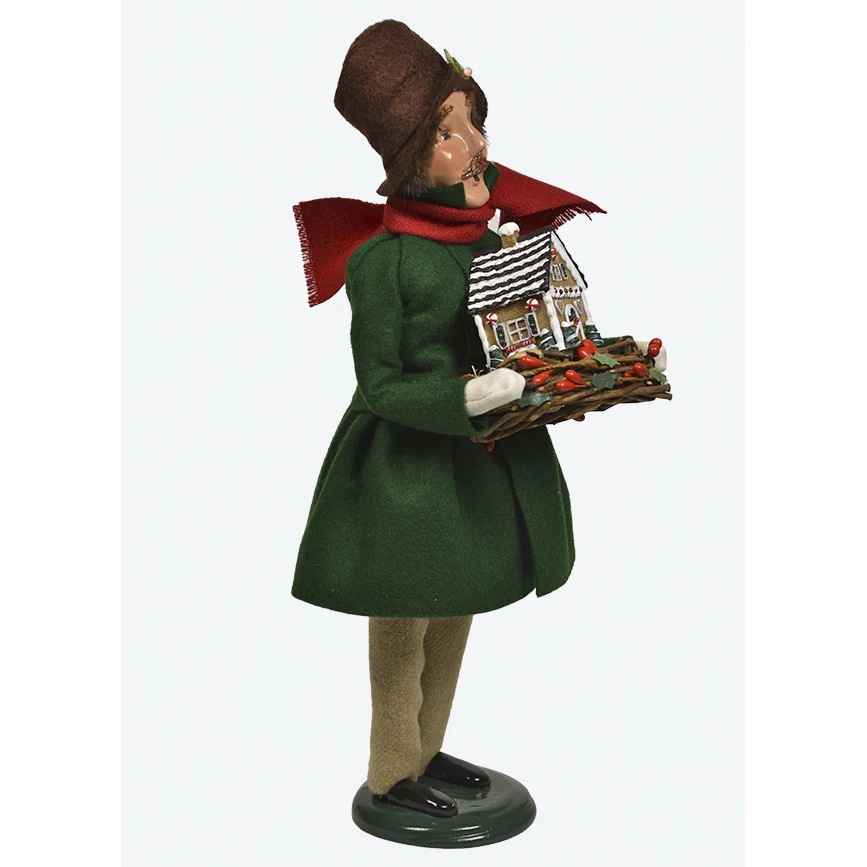 Sweets Family Man Caroler Figurine, 13" - Image 4