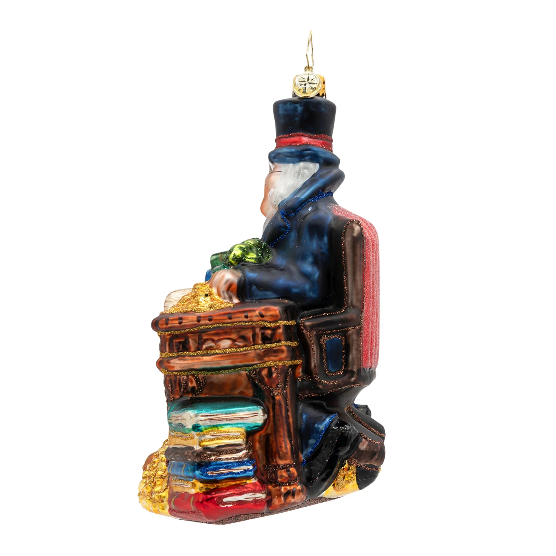 Tales from the Counting Desk Glass Ornament, 6" - Image 5