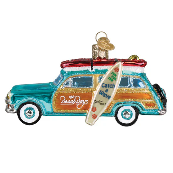 The Beach Boys Surfin' Woody Ornament, 4.75" - Image 2