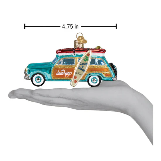 The Beach Boys Surfin' Woody Ornament, 4.75" - Image 5