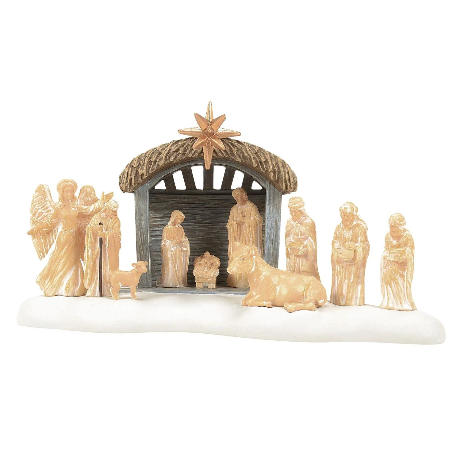 The Original Snow Village - 50th A Lamb In The City Nativity Scene, 3"
