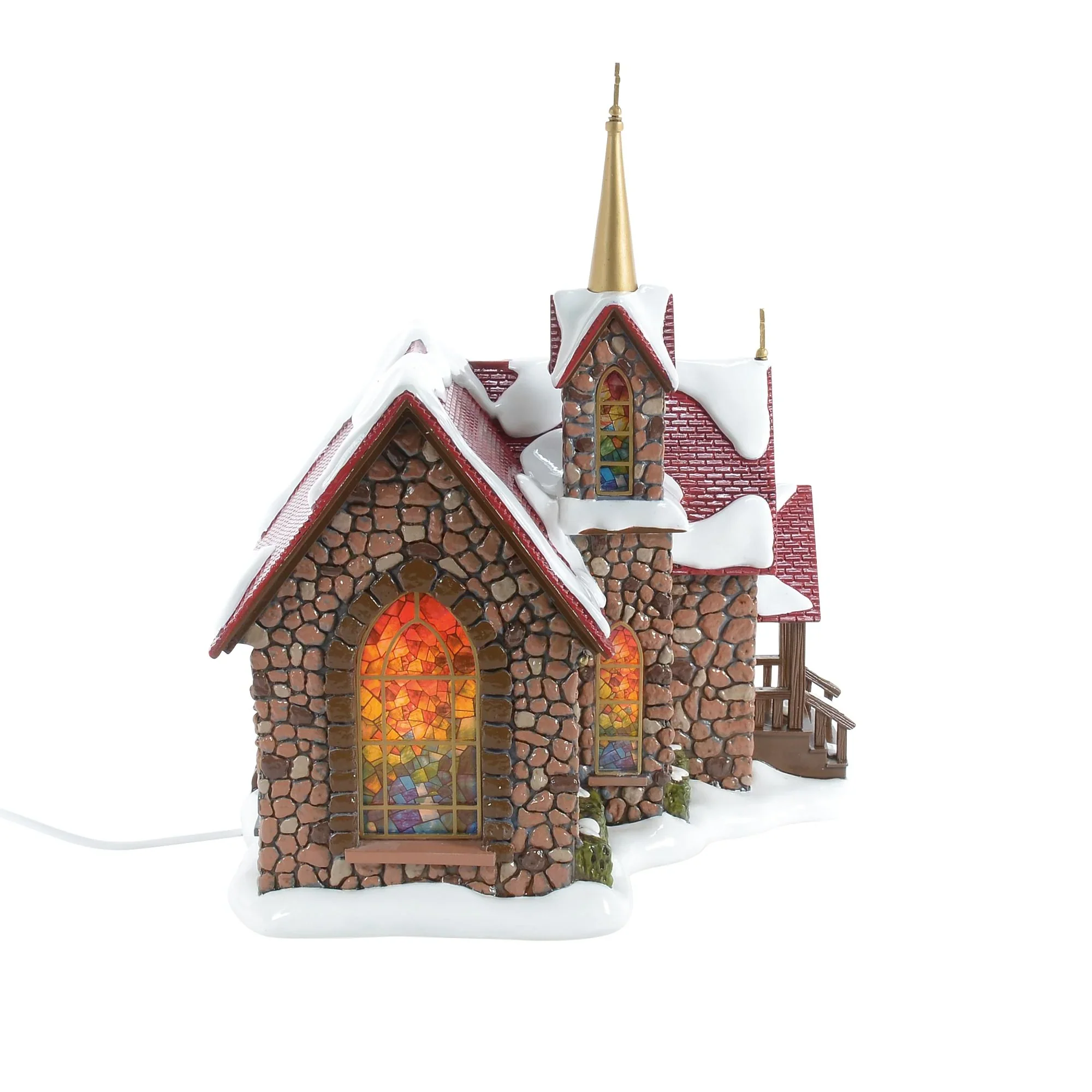 The Original Snow Village - 50th Chapel Of Abundant Grace Figurine, 10.5" - Image 3