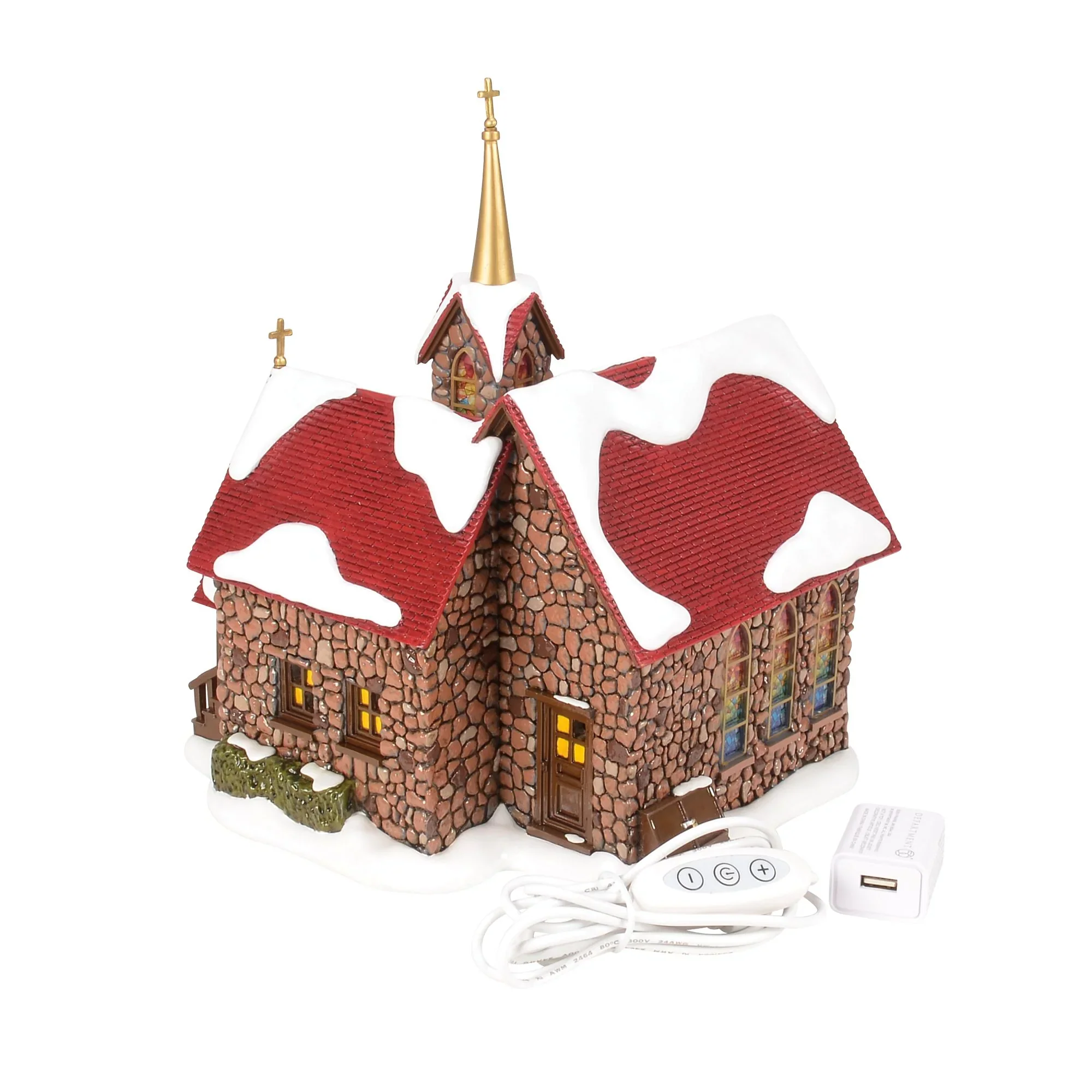 The Original Snow Village - 50th Chapel Of Abundant Grace Figurine, 10.5" - Image 5