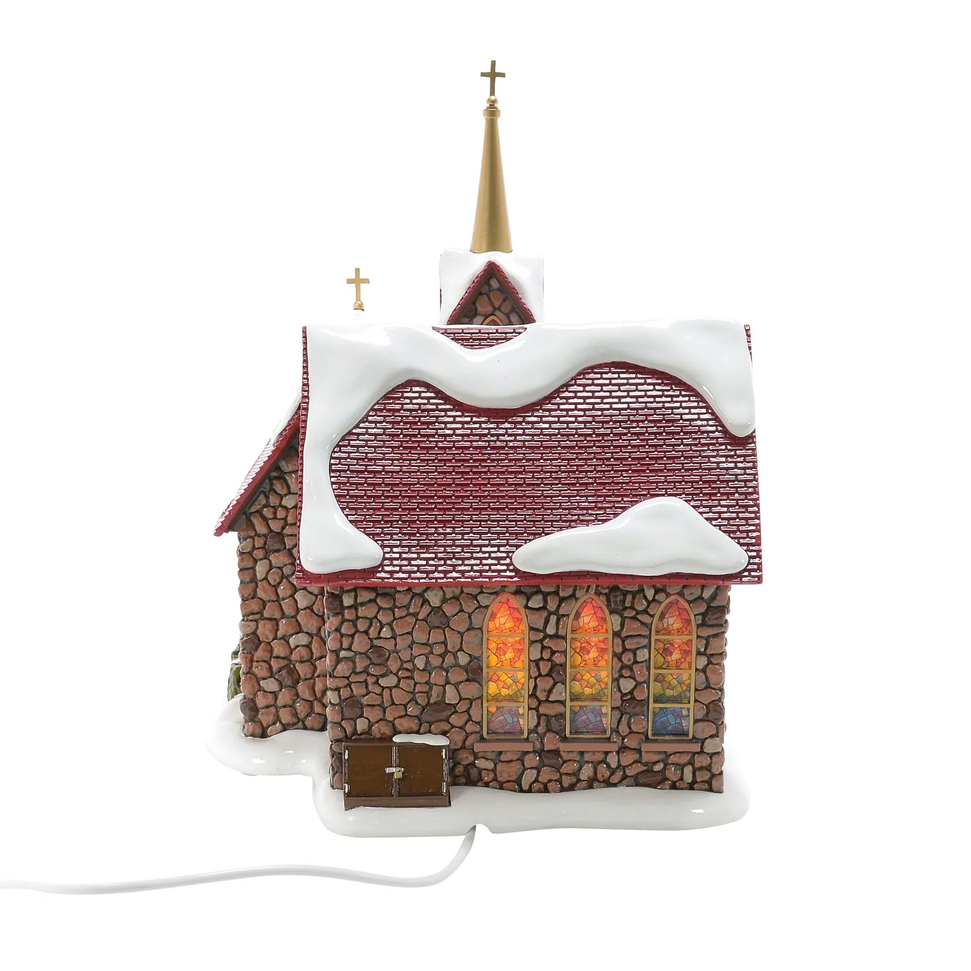 The Original Snow Village - 50th Chapel Of Abundant Grace Figurine, 10.5" - Image 6