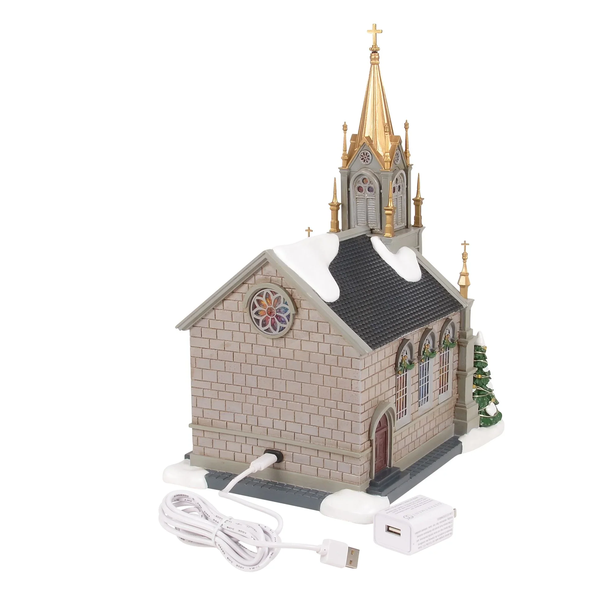 The Original Snow Village - 50th Church Of Purposed Faith Figurine, 13.38" - Image 5