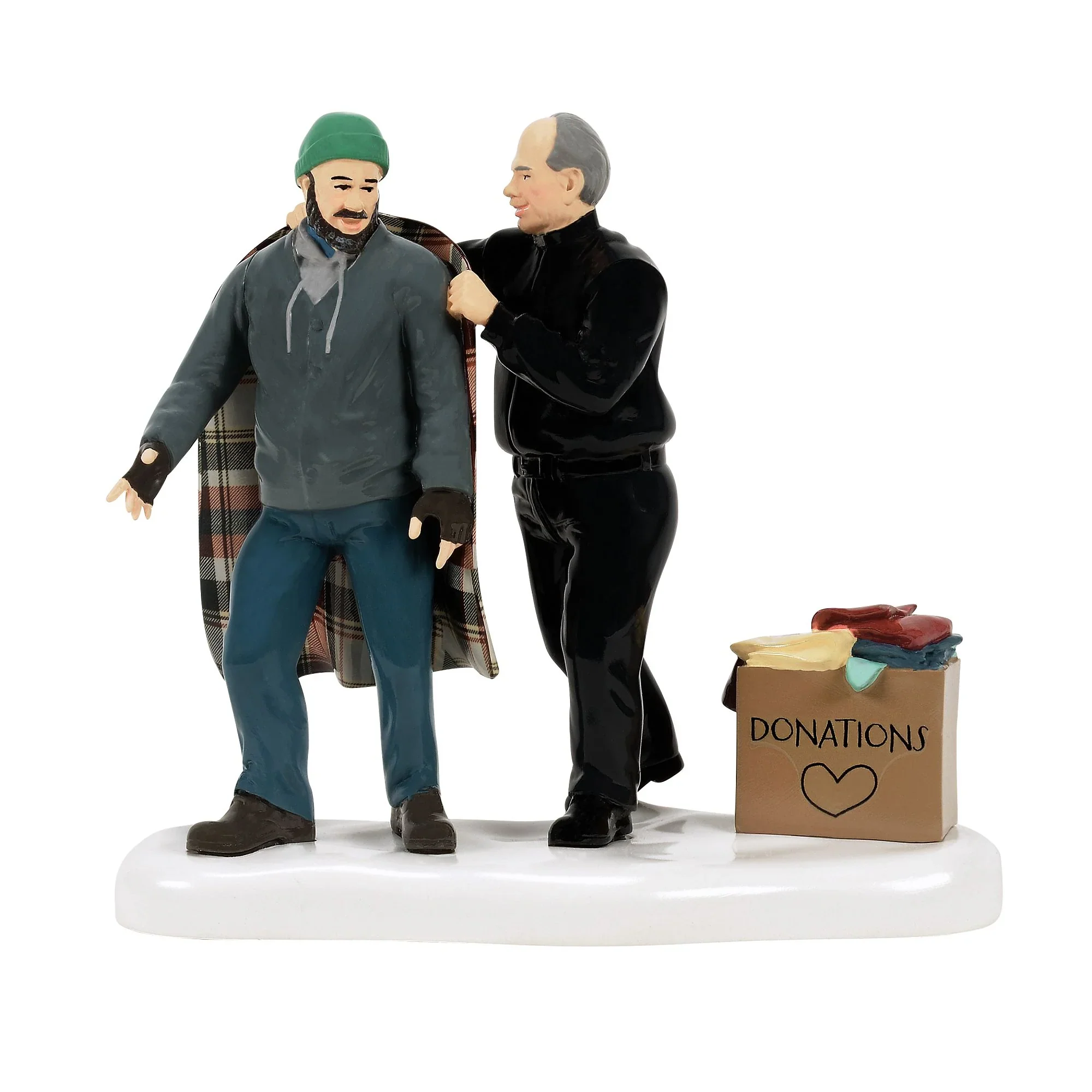 The Original Snow Village - 50th Warmed In His Grace Figurine, 3.74"