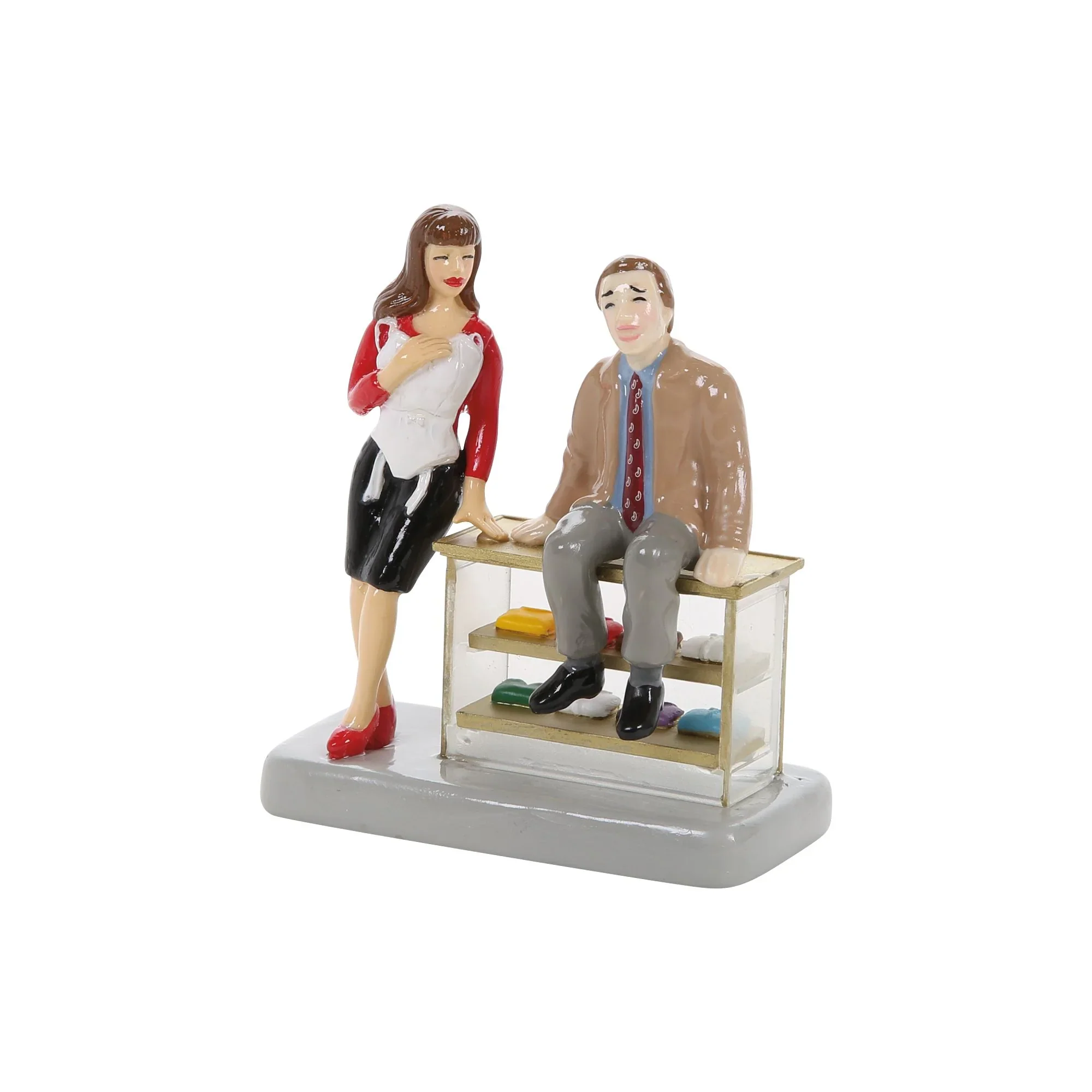 The Original Snow Village - Can't See Line Can You Russ? Figurines, 3.46" (Set of 2) - Image 2