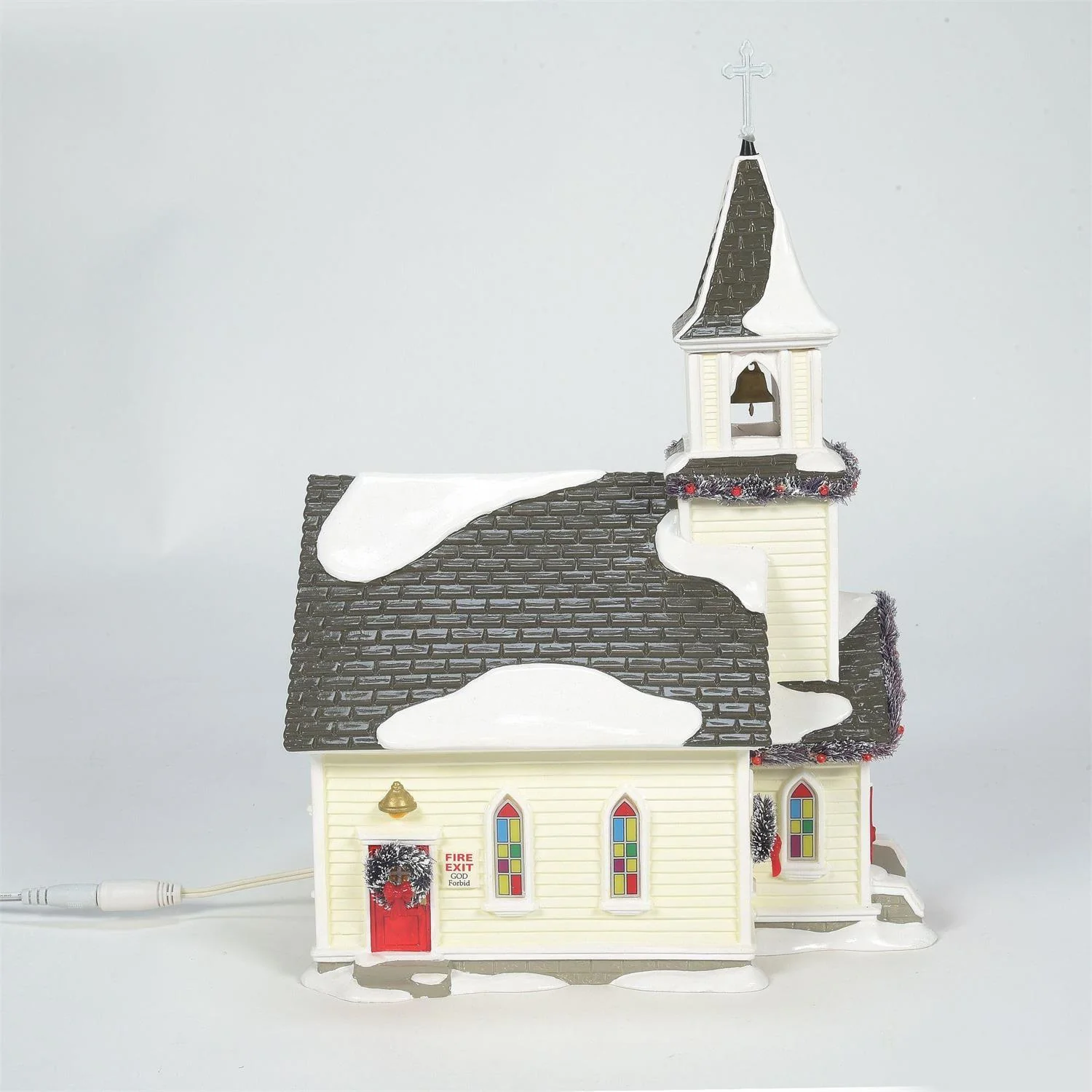The Original Snow Village - Holy Family Church (Set of 2) Figurine - Image 3