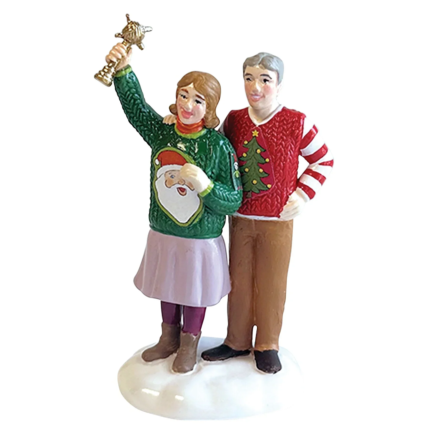The Original Snow Village - Ugliest Sweater Champion Figurine