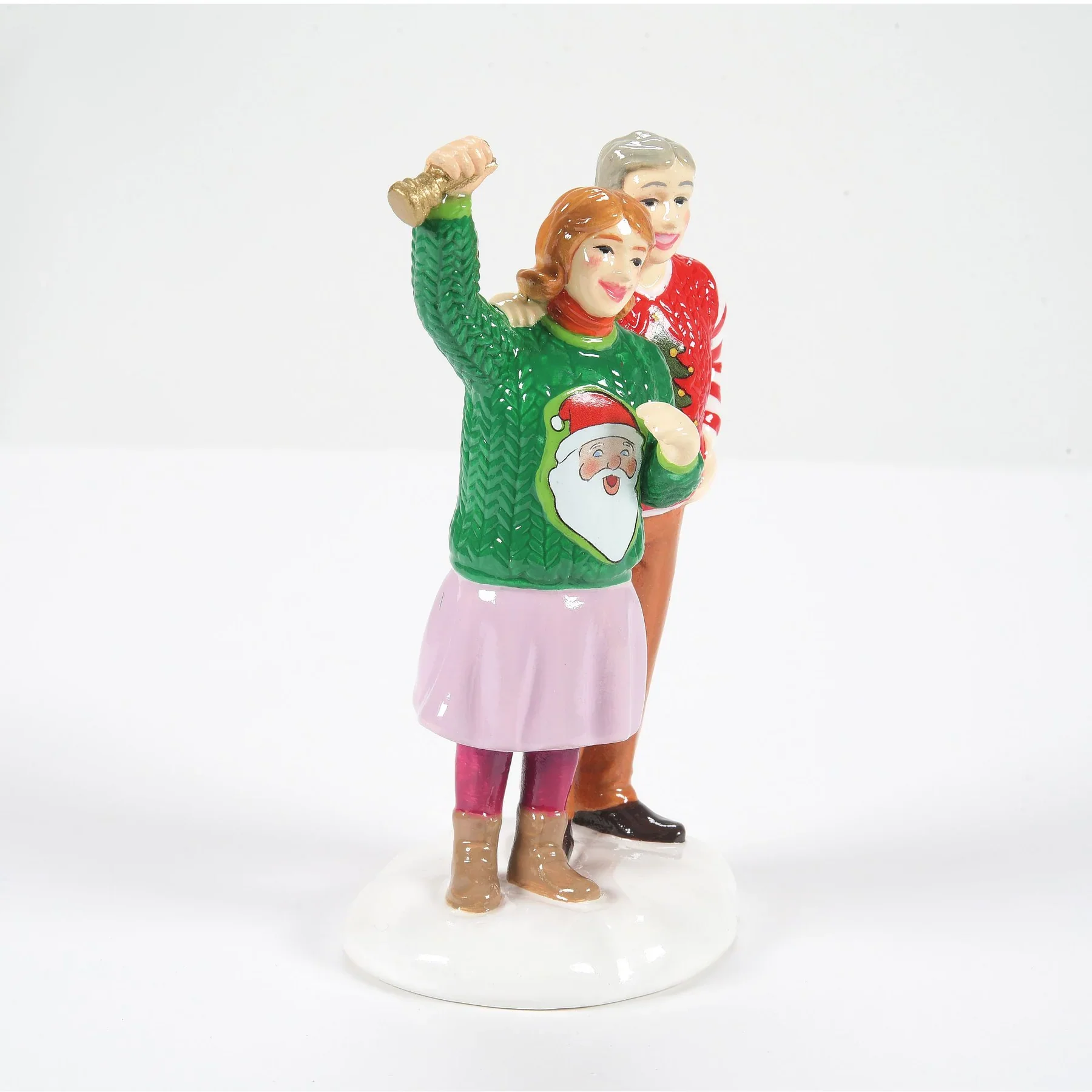 The Original Snow Village - Ugliest Sweater Champion Figurine - Image 4