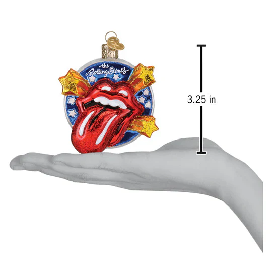 The Rolling Stones Tongue Ornament, 3.25" - Image 5