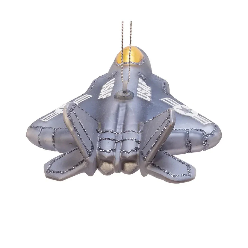 U.S. Air Force™ Fighter Plane Glass Ornament, 5.75" - Image 4