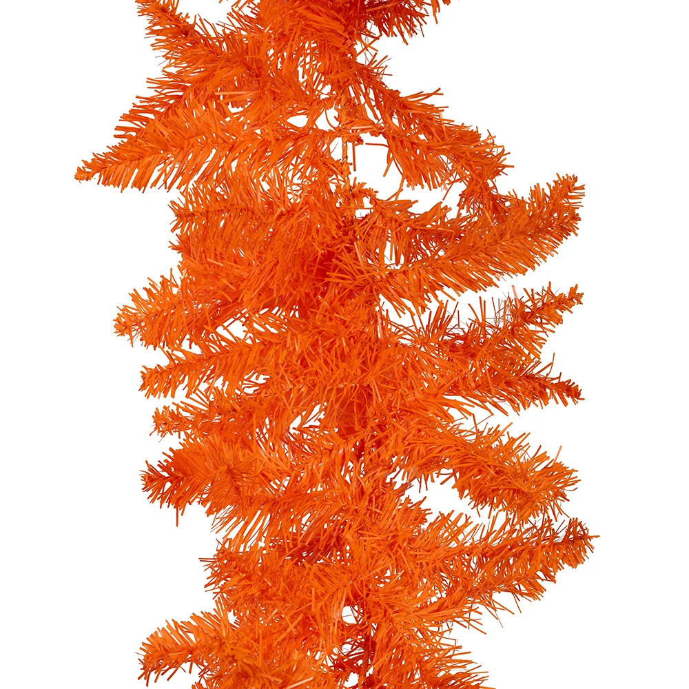 Un-Lit Orange Garland, 9' - Image 3