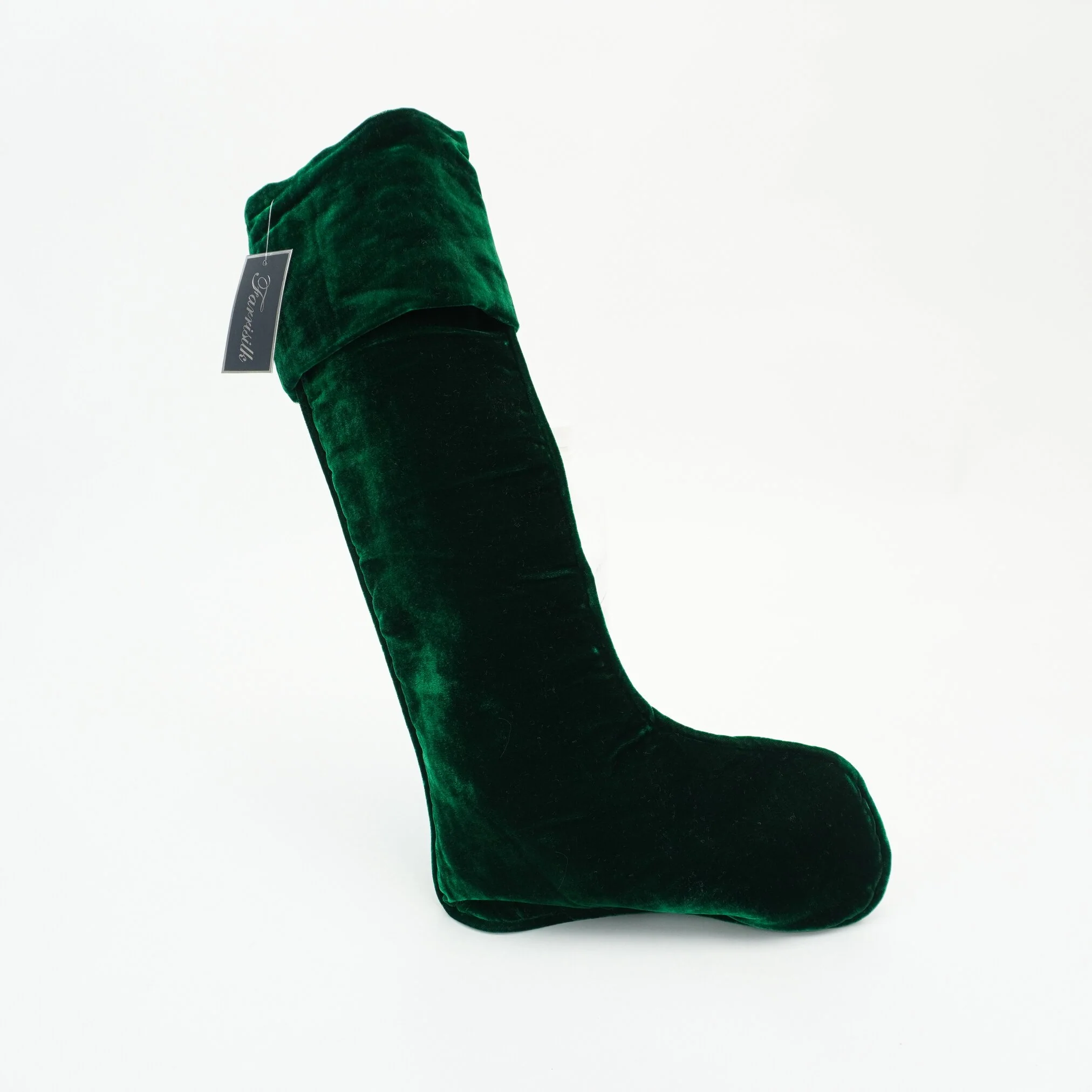 Velvet Stocking, 27" (Emerald Green)