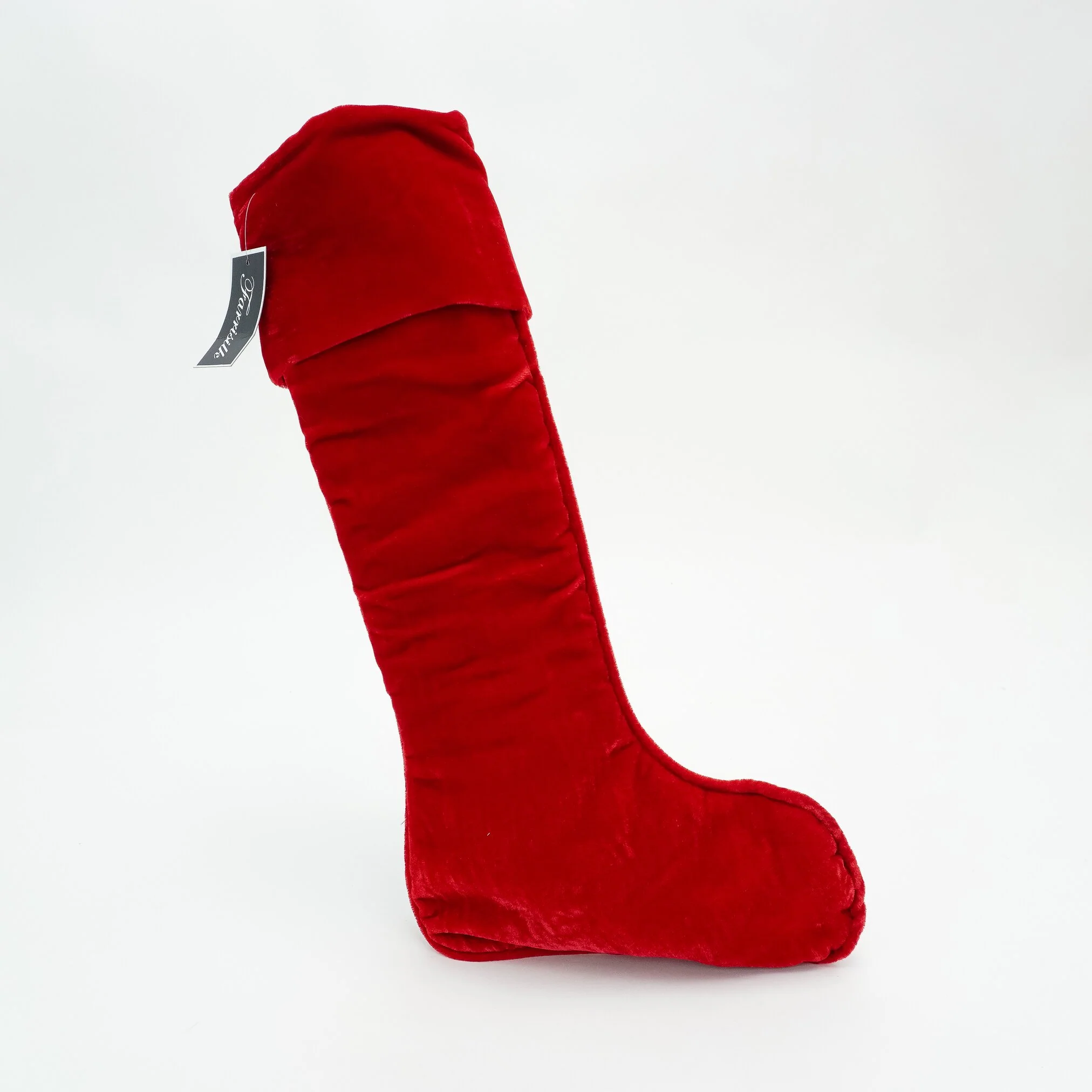 Velvet Stocking, 27" (Santa Red)
