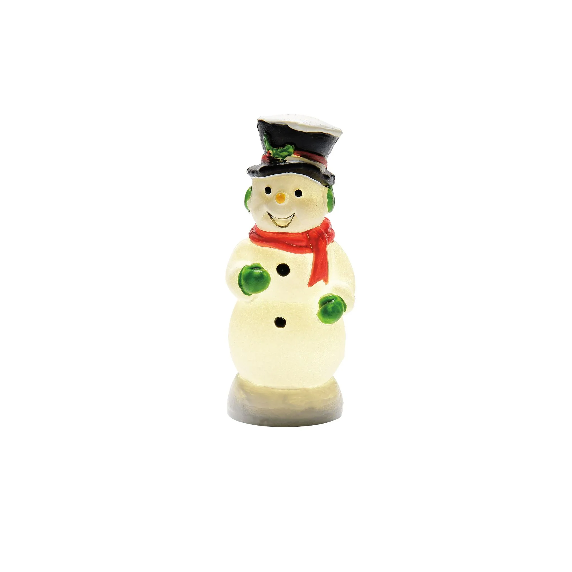 Village Accessories - Blow Mold Snowman, 2.8"