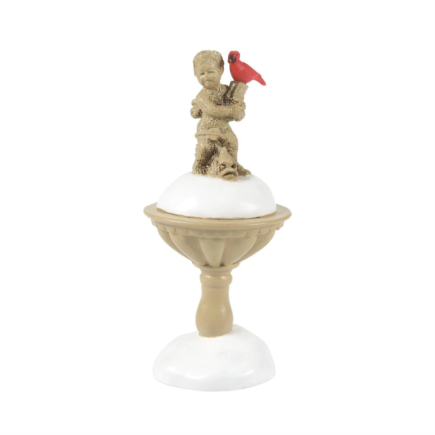 Village Accessories - Cardinal Christmas Fountain