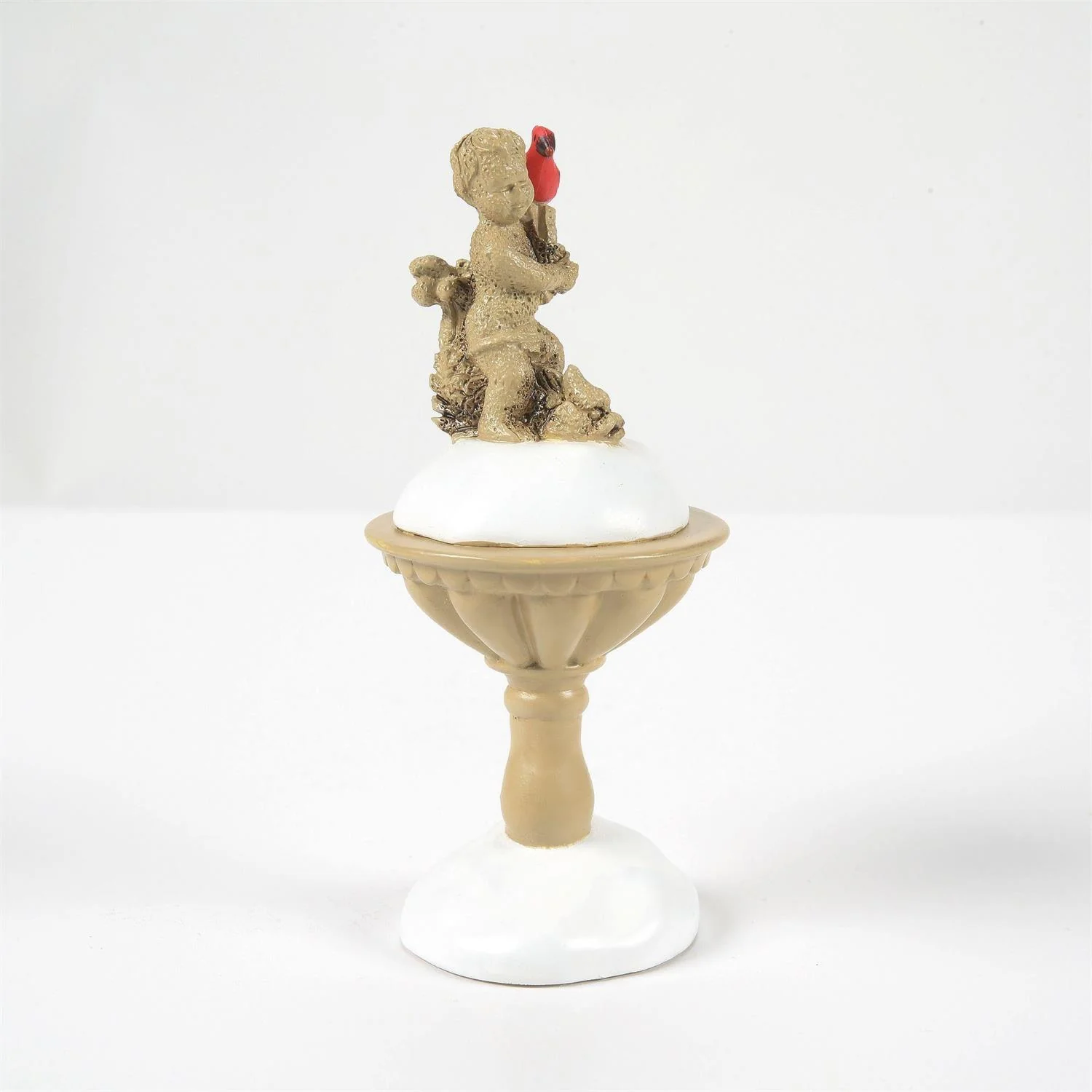 Village Accessories - Cardinal Christmas Fountain - Image 2