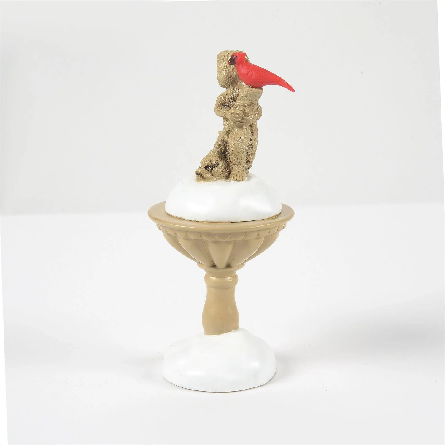 Village Accessories - Cardinal Christmas Fountain - Image 4