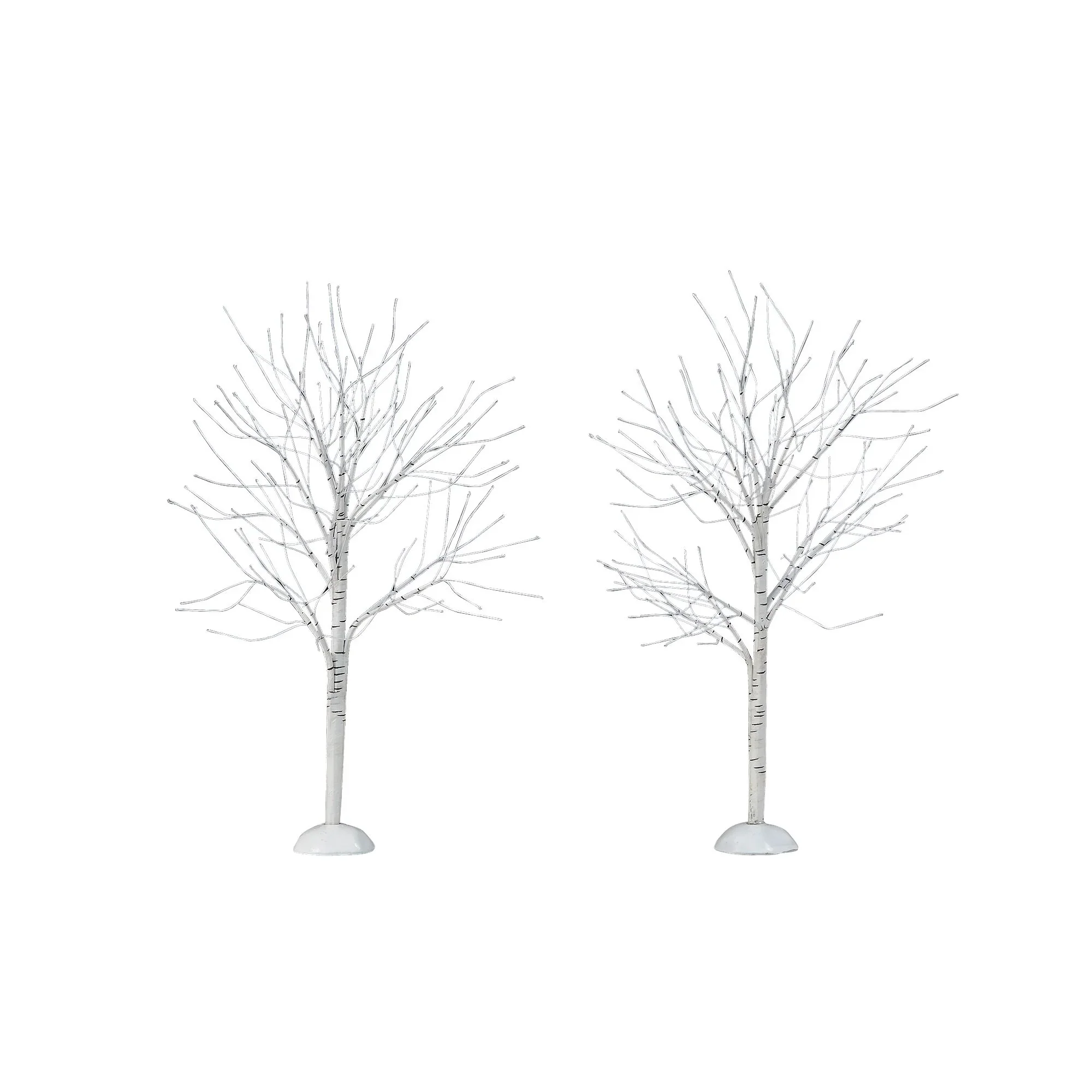 Village Accessories - Winter Birch Tree Figurines, 12" (Set of 6) - Image 2