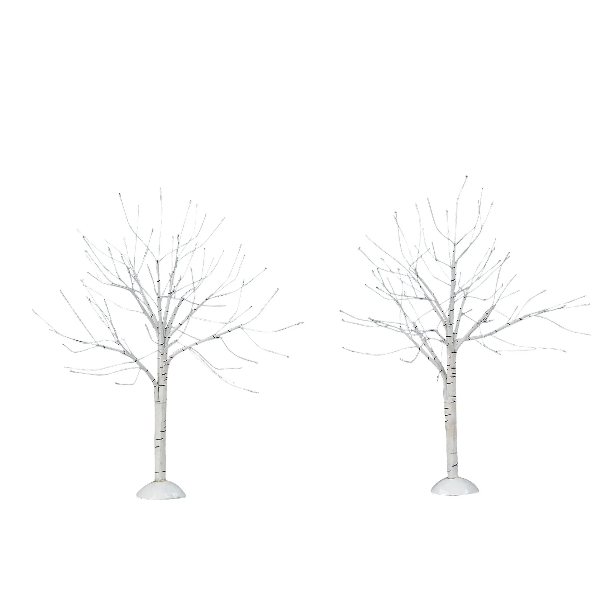 Village Accessories - Winter Birch Tree Figurines, 12" (Set of 6) - Image 3