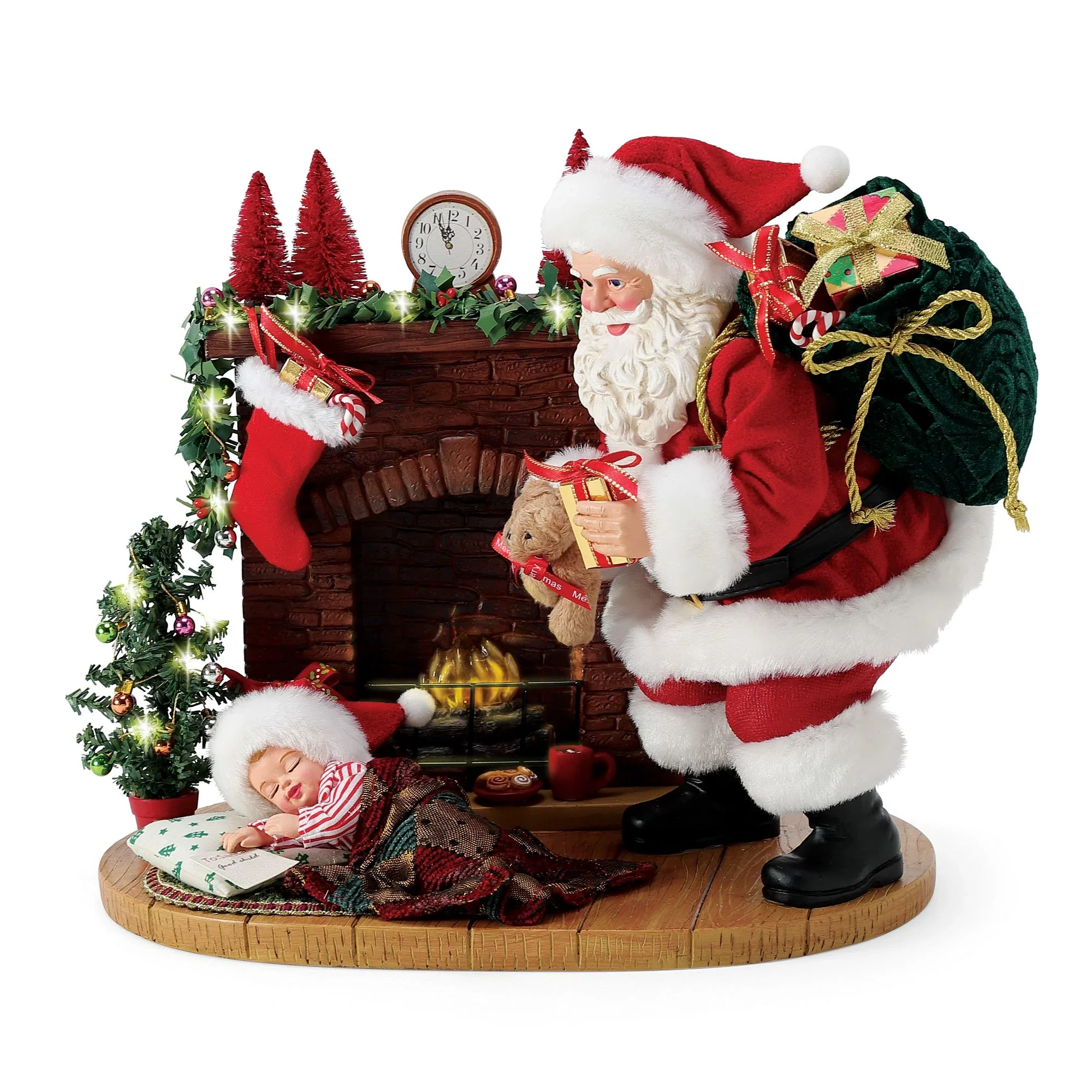 Visions of Sugar Plums Santa Figurine, 10" - Image 5