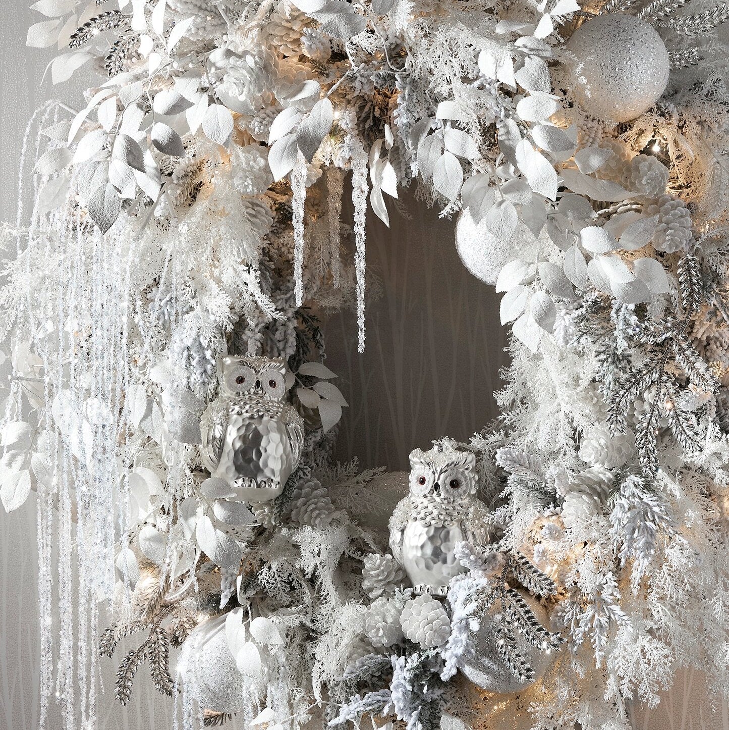 White Leaf Spray, 36" - Image 2