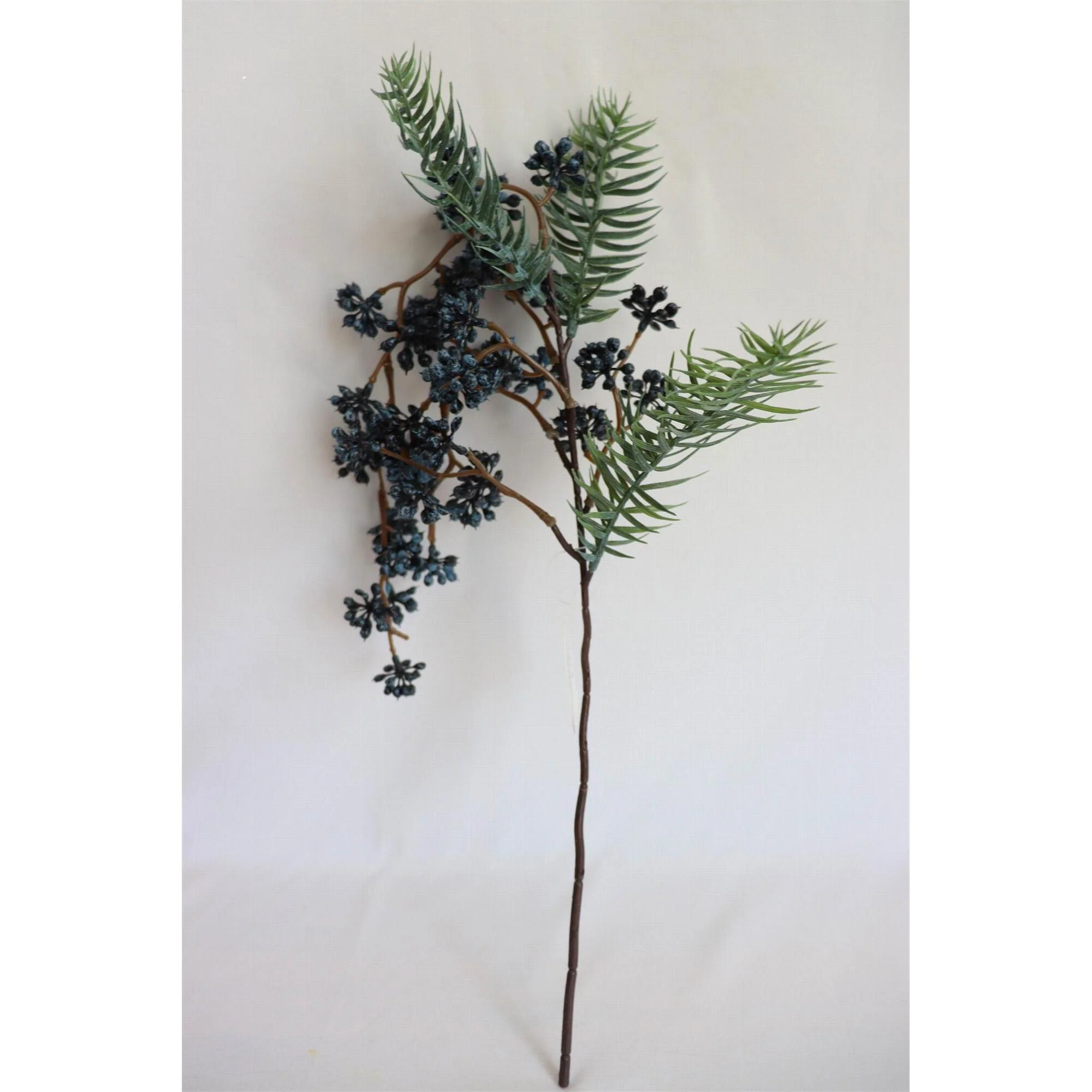 White Spruce Spray w/ Berries, 24" (Blue & Green)