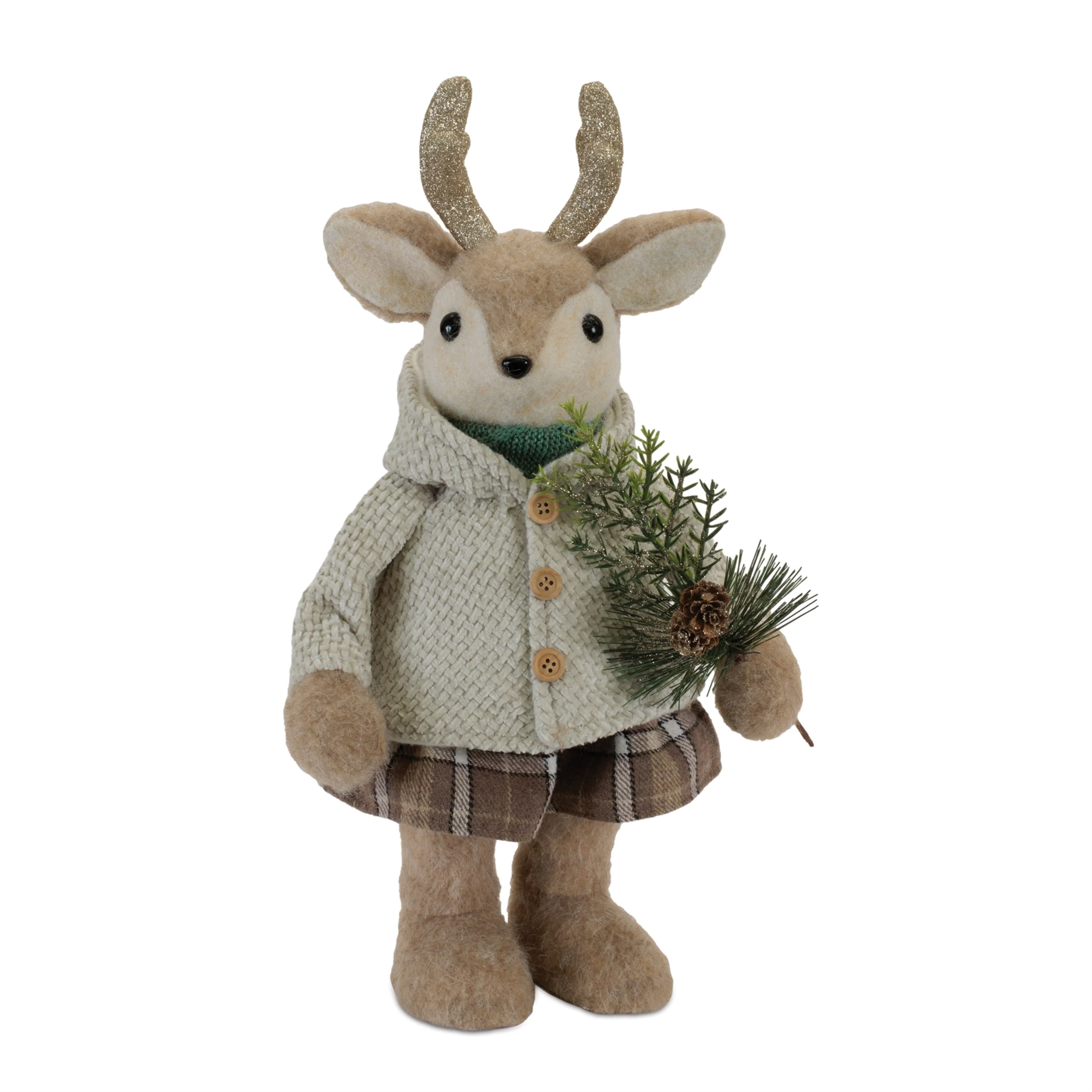 Winter Deer Figurine, 17.5" (2 styles - sold individually) - Image 3