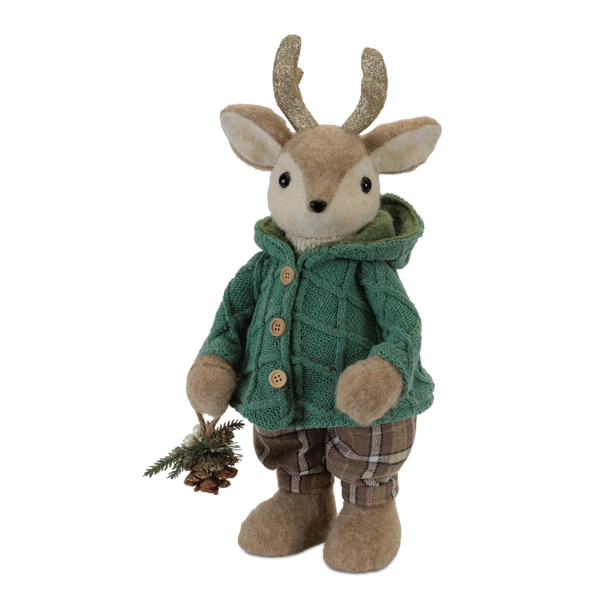 Winter Deer Figurine, 17.5" (2 styles - sold individually) - Image 4