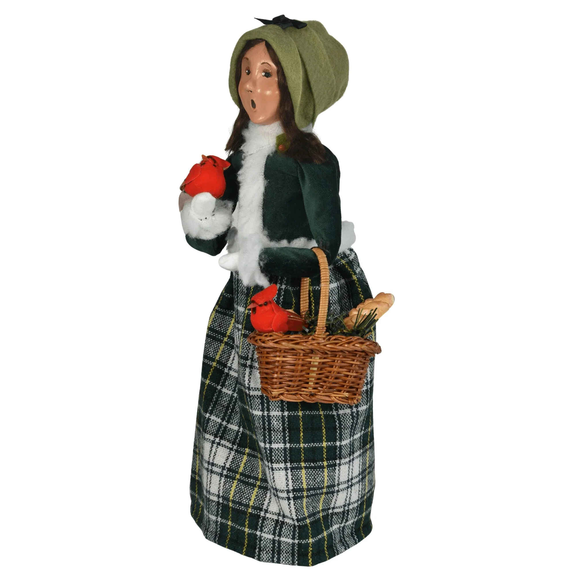 Woman w/ Cardinals Caroler Figurine, 13" - Image 4